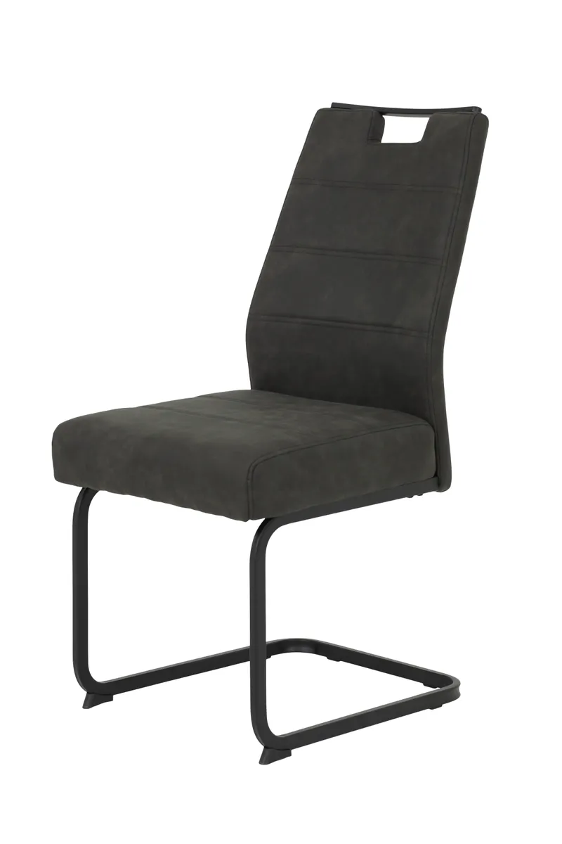 Schwingstuhl - Stoff, Anthrazit