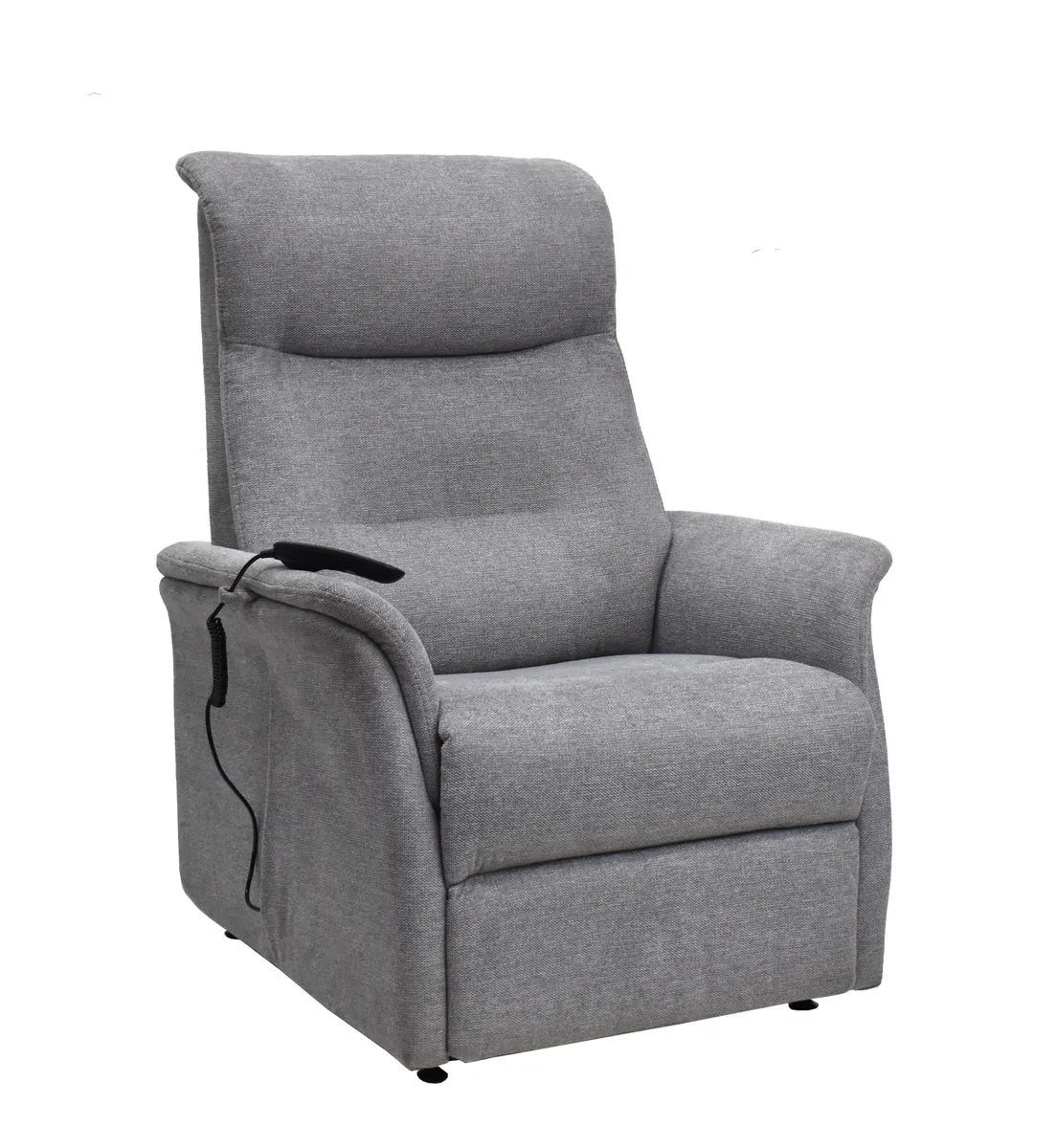 TV-Sessel MARCIO - Aufstehhilfe, Relaxfunktion, Stoff, Hellgrau