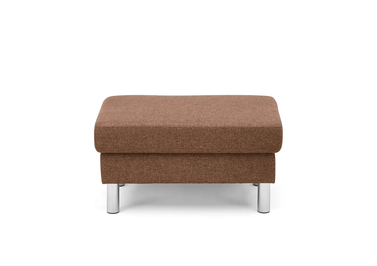 Hocker COOL - BL. ca. 70x70, mit Stauraum, Stoff, Rost