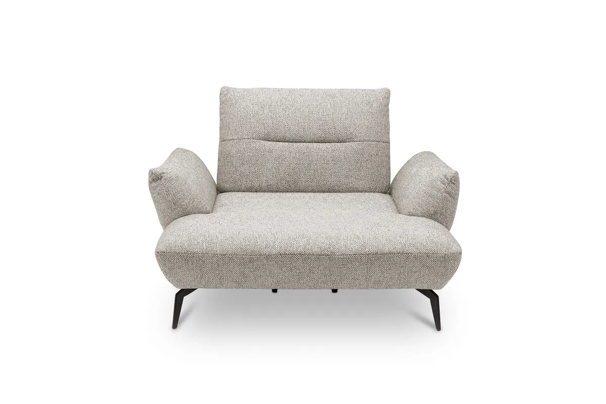 Sessel PAYTON - Loveseat, Stoff, Silbergrau