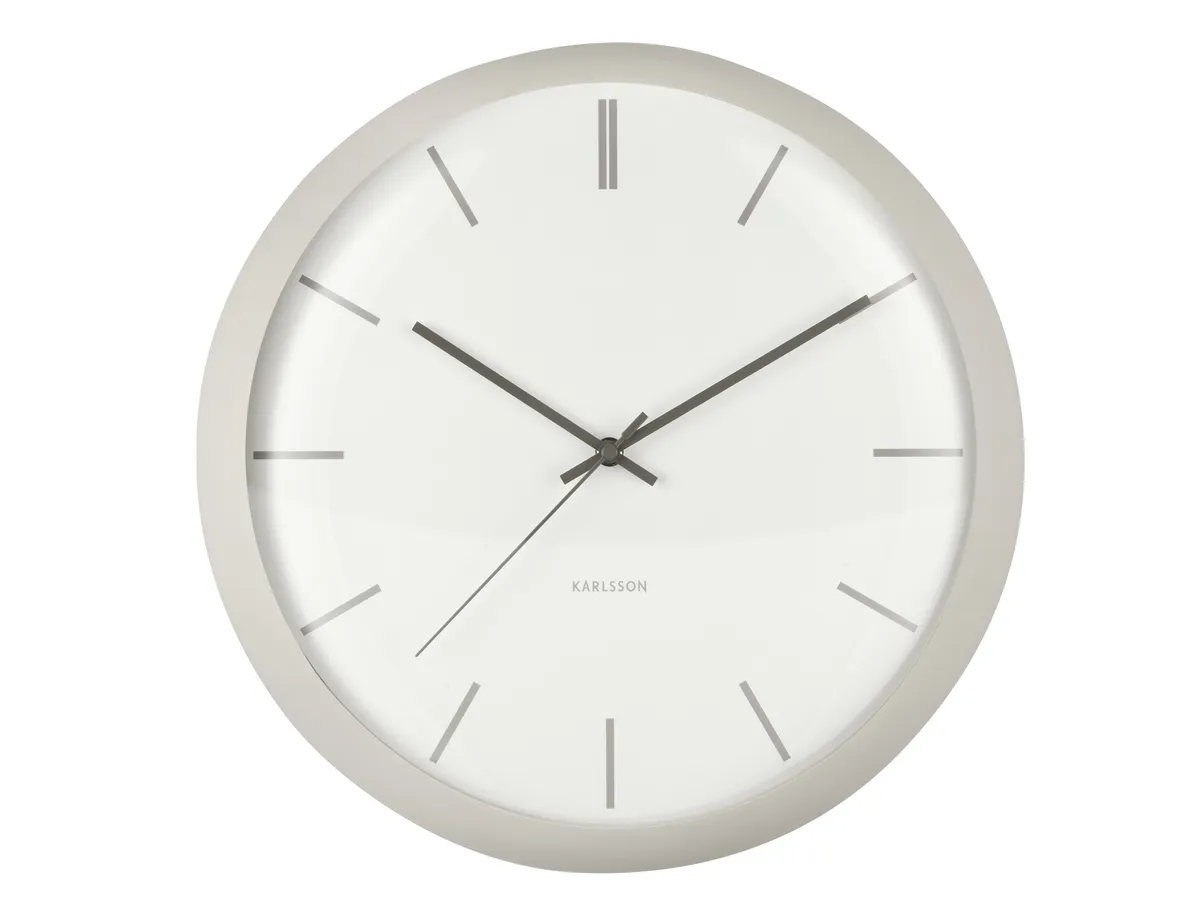Wanduhr - DT ca. 40x12 cm, Grau