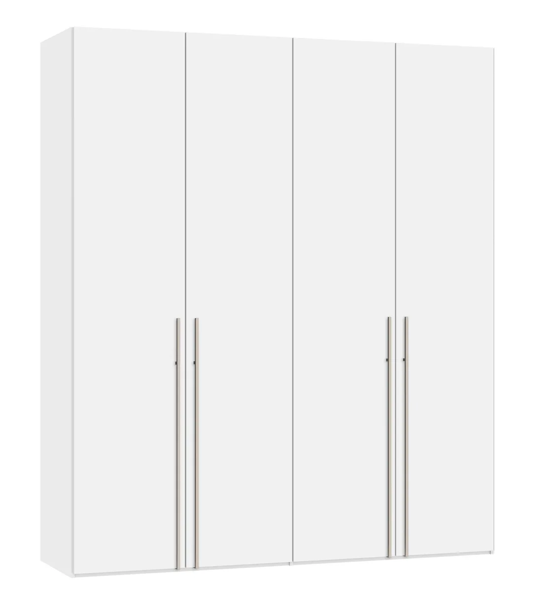Drehtürenschrank JOIN IT- B ca. 202 cm,  Weiß, Glas, Weiß