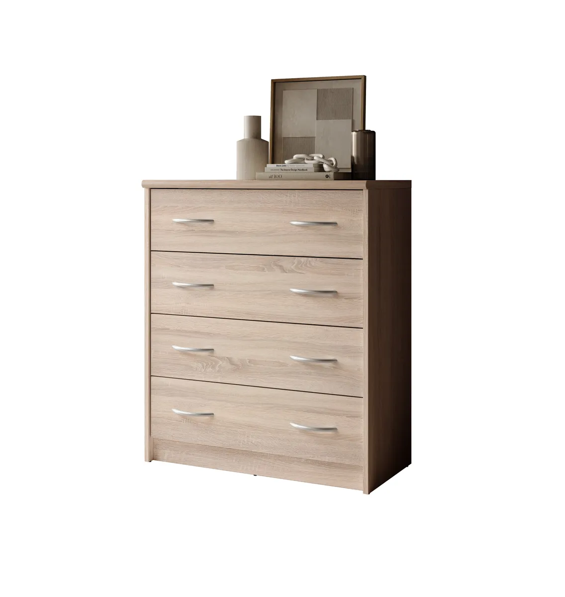 Kommode - B ca. 74 cm, Sonoma Eiche Nachbildung