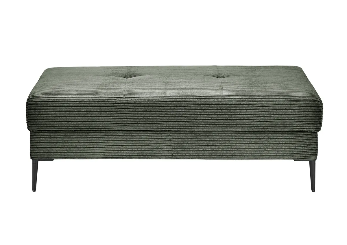 Hocker - Stoff, Grün