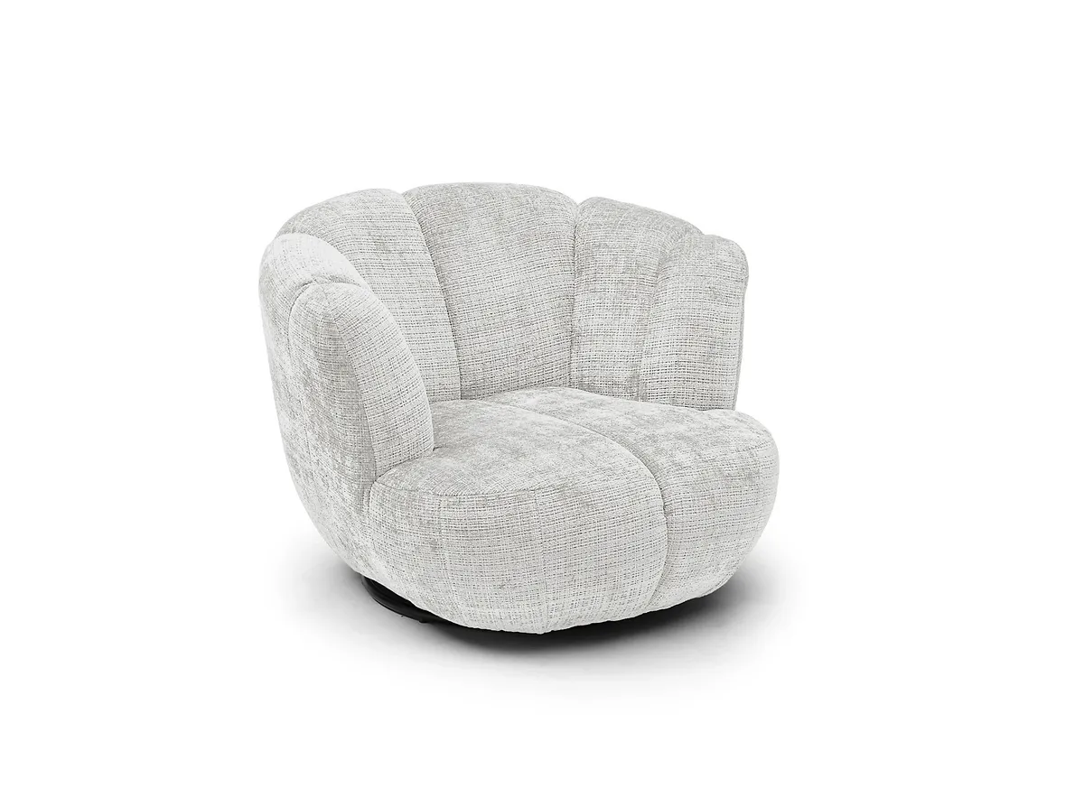 Drehsessel- Stoff, Creme