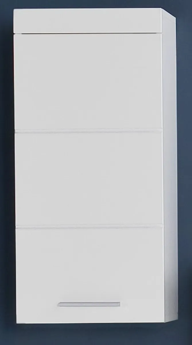 Hängeschrank - B ca. 37 cm, Weiß, Weiß Hochglanz