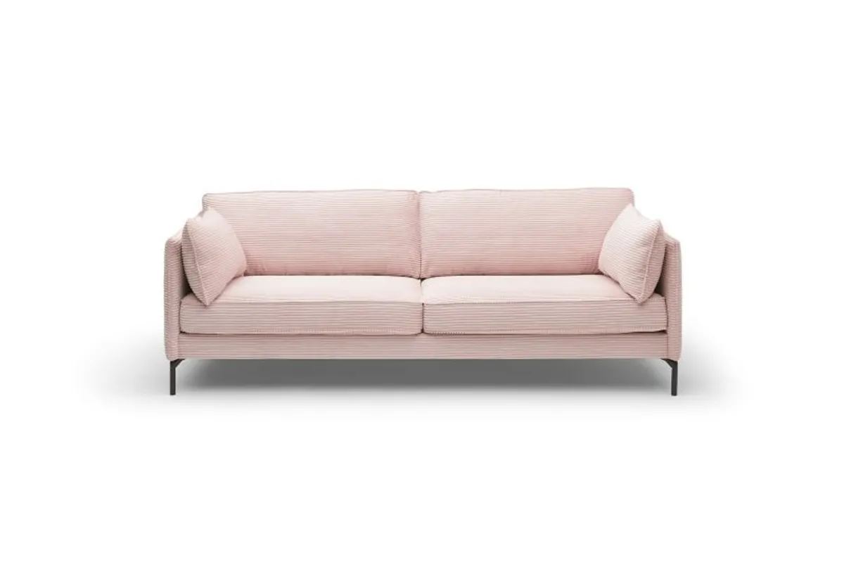 Sofa- 3,5-Sitzer, Stoff, Rosa