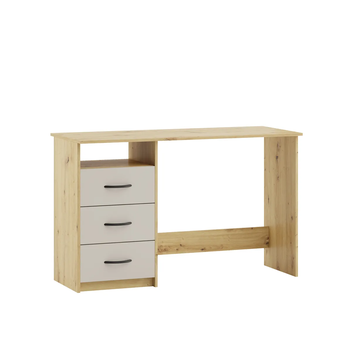 Schreibtisch - LB ca. 123x50 cm, Eiche Dekor, Kaschmir