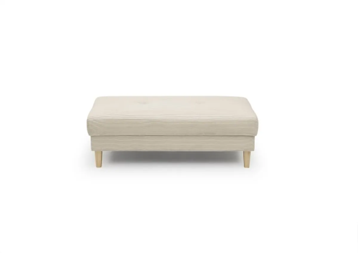 Megahocker - Stoff, Creme