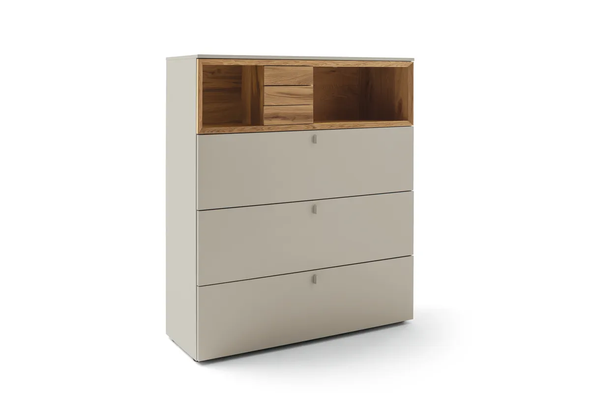 Highboard - Lack Steingrau