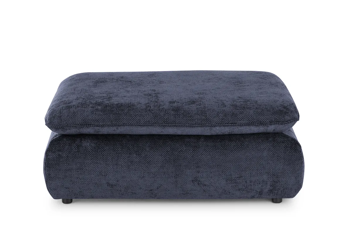 Hocker - Stoff, Dunkelblau