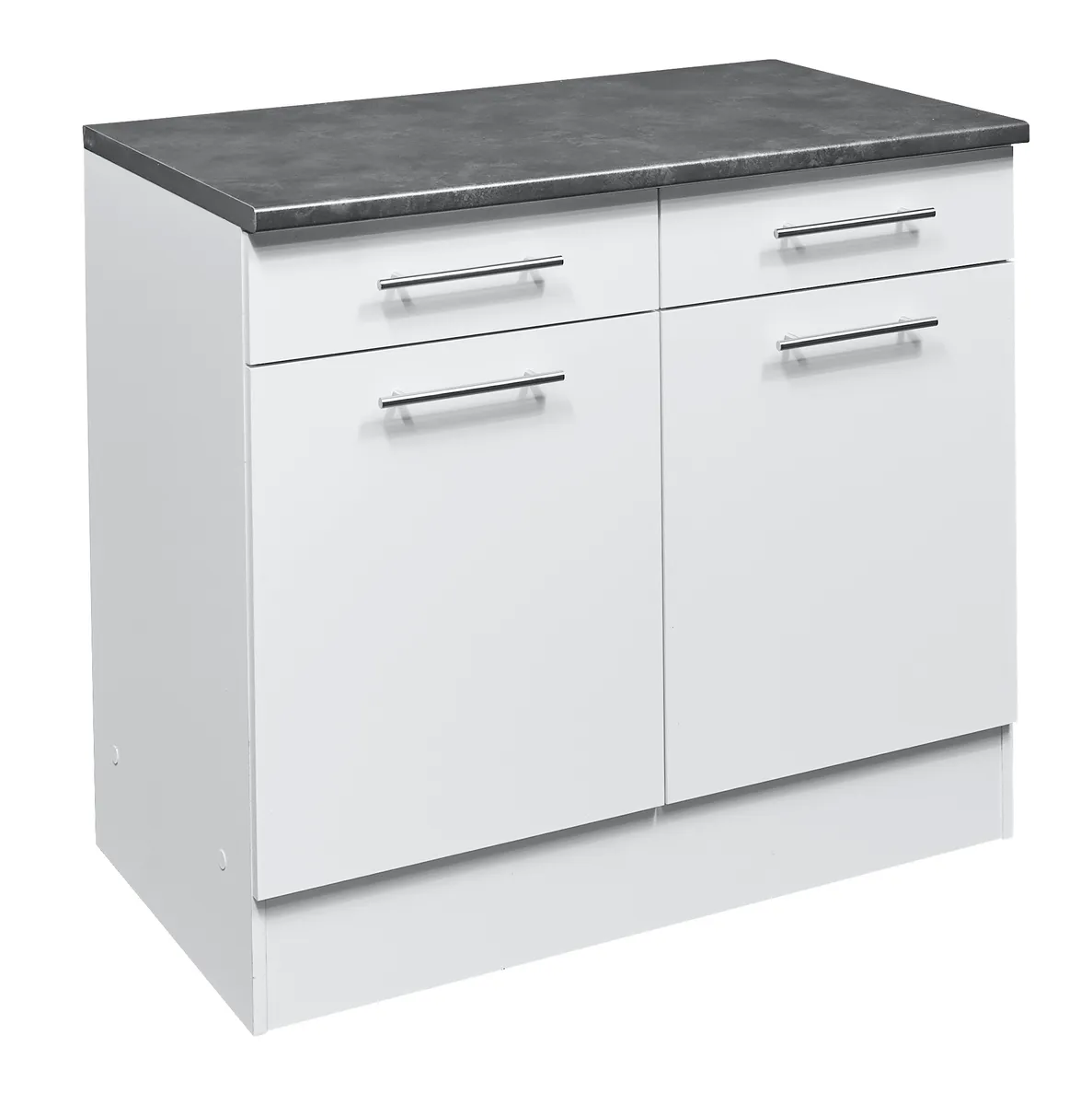 Unterschrank- B ca. 100 cm, Weiß, Matt