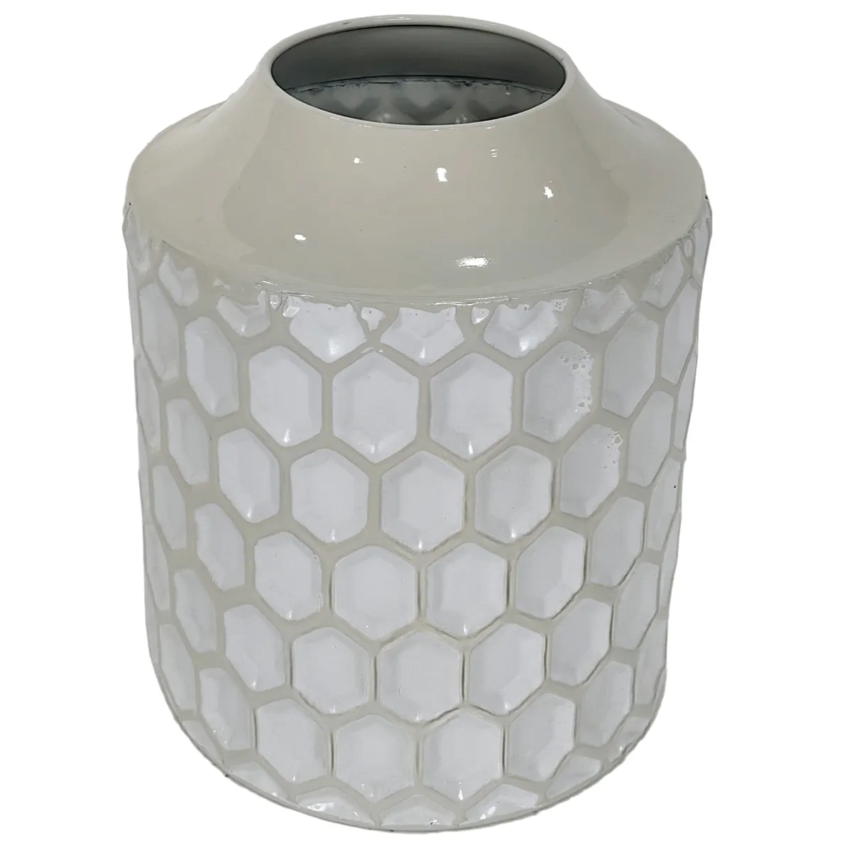 Deko-Vase - Weiß/Creme, HD ca. 23x19 cm