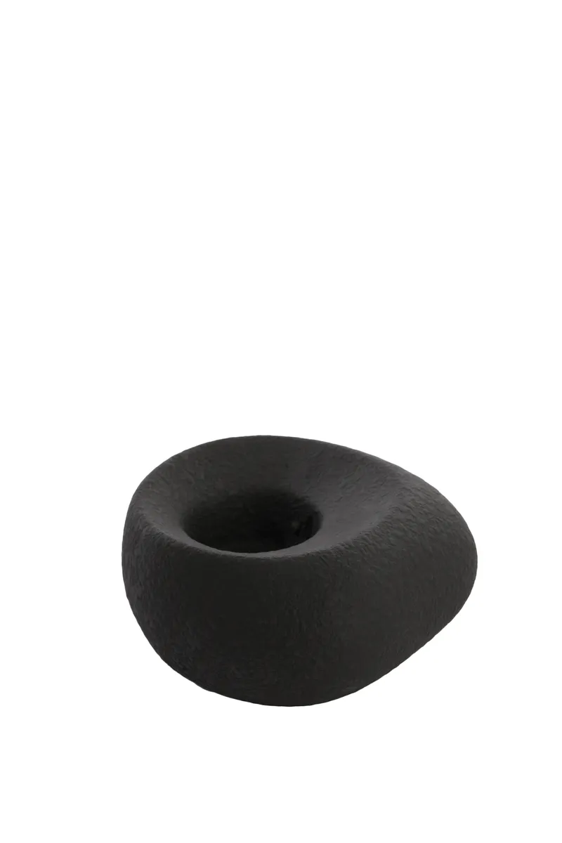 Teelicht - DH ca. 16x9 cm, Schwarz
