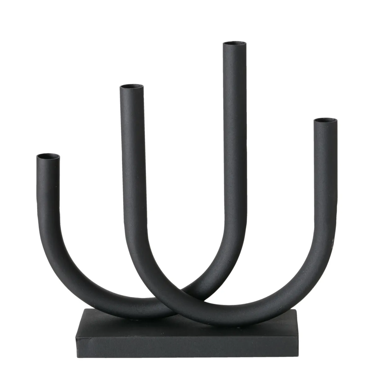 Kerzenständer - LBH ca. 33x9x34 cm, Schwarz