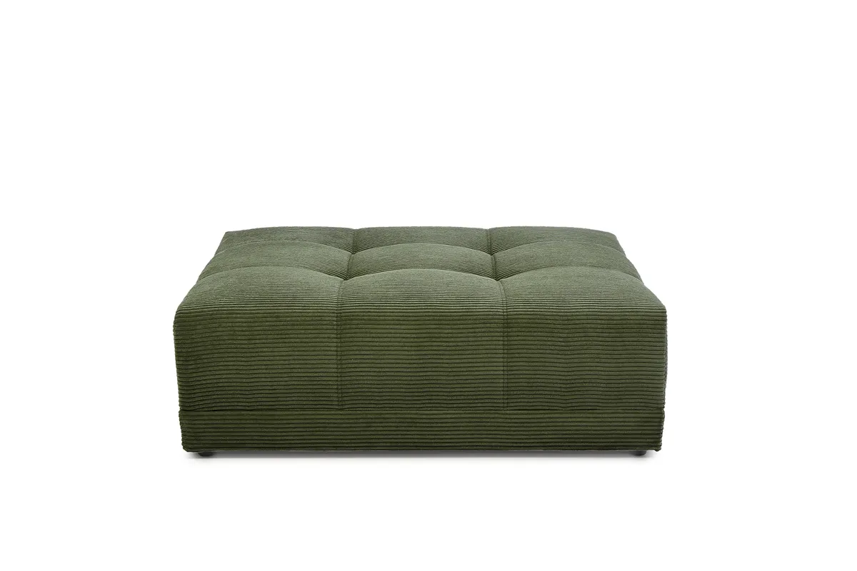 Hocker JANNI - Stoff, Dunkelgrün