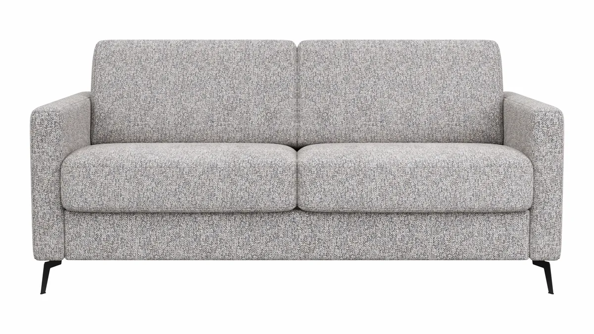 Schlafsofa Laredo - 2,5-Sitzer inkl. Schlaffunktion, Stoff, Graubeige