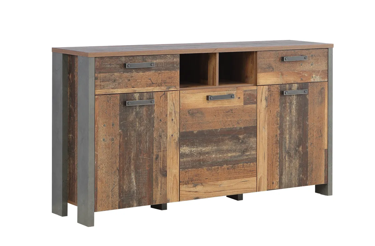 Sideboard FEA - Old-Wood Vintage Dekor, Betonoptik