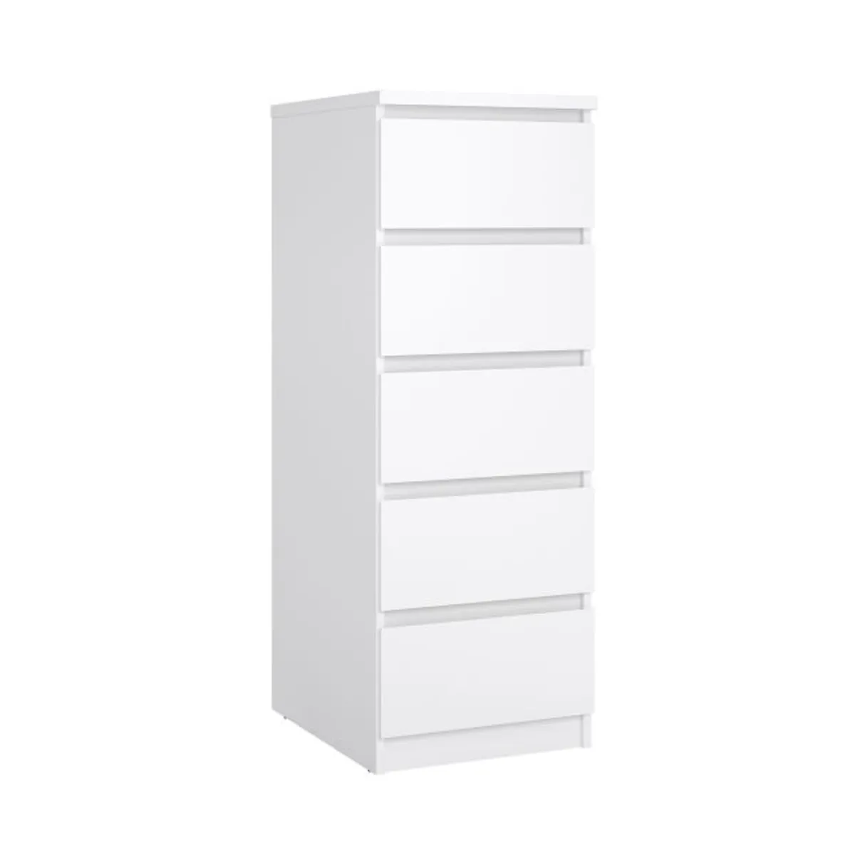 Kommode - B ca. 41 cm, Weiß Hochglanz