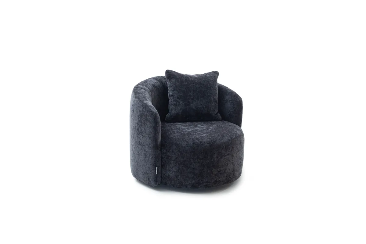 Drehsessel Valdis - Stoff, Navy
