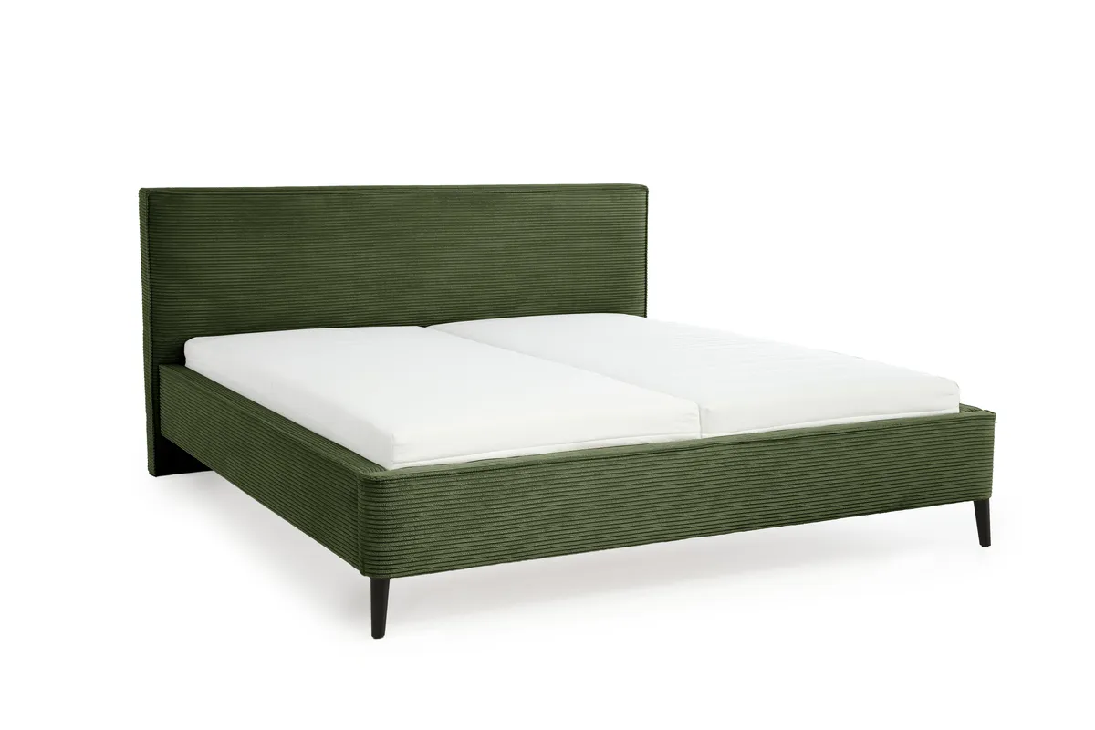 Polsterbett- Liegefläche ca. 180x200 cm, Stoff, Dunkelgrün