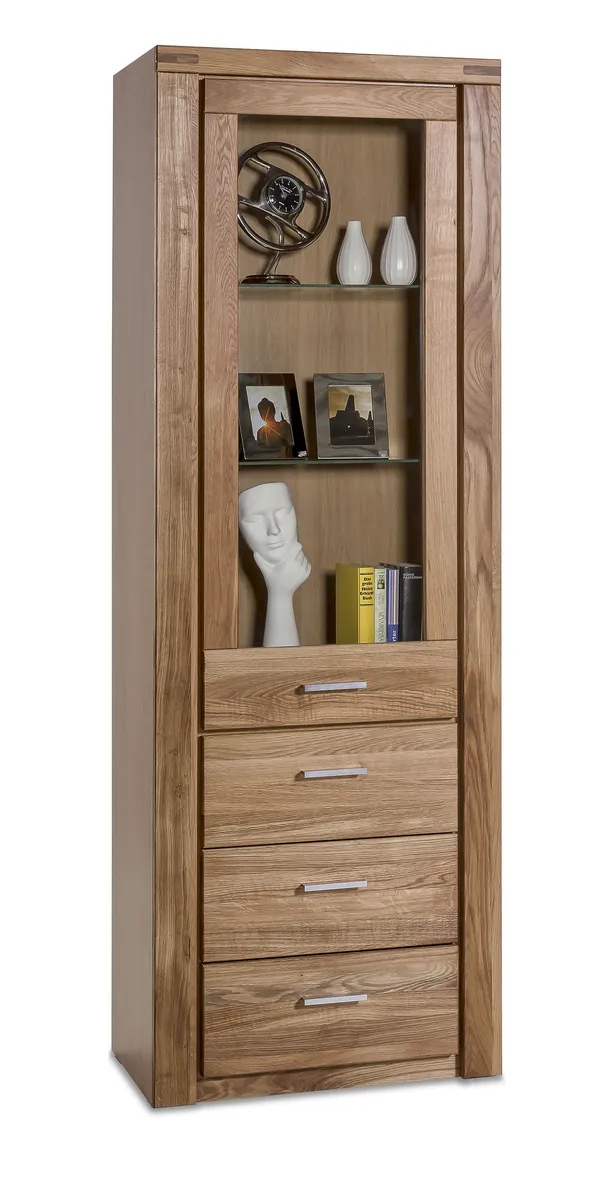 Vitrine - Wildeiche teilmassiv, geölt