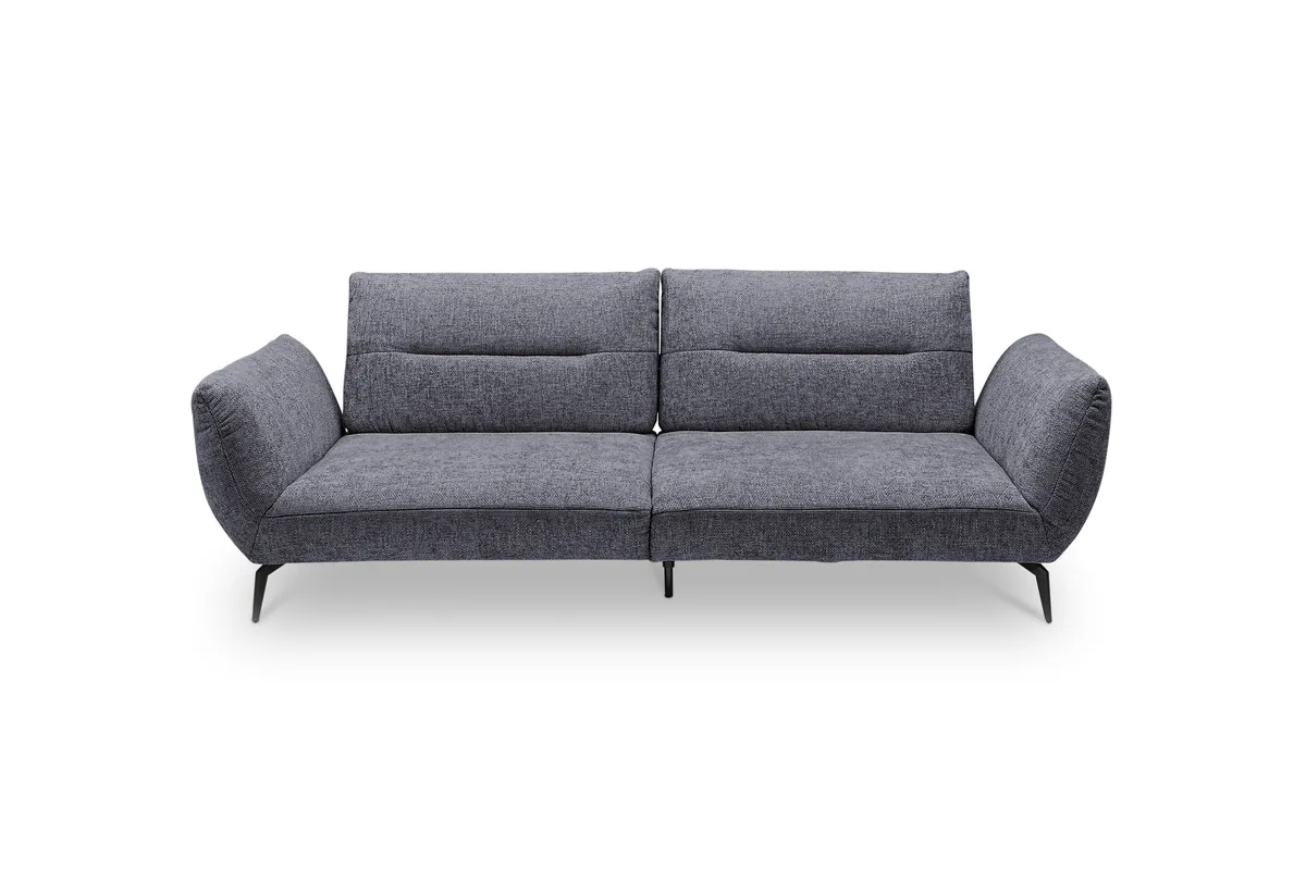 Megasofa PAYTON - 3-Sitzer, Stoff, Graublau