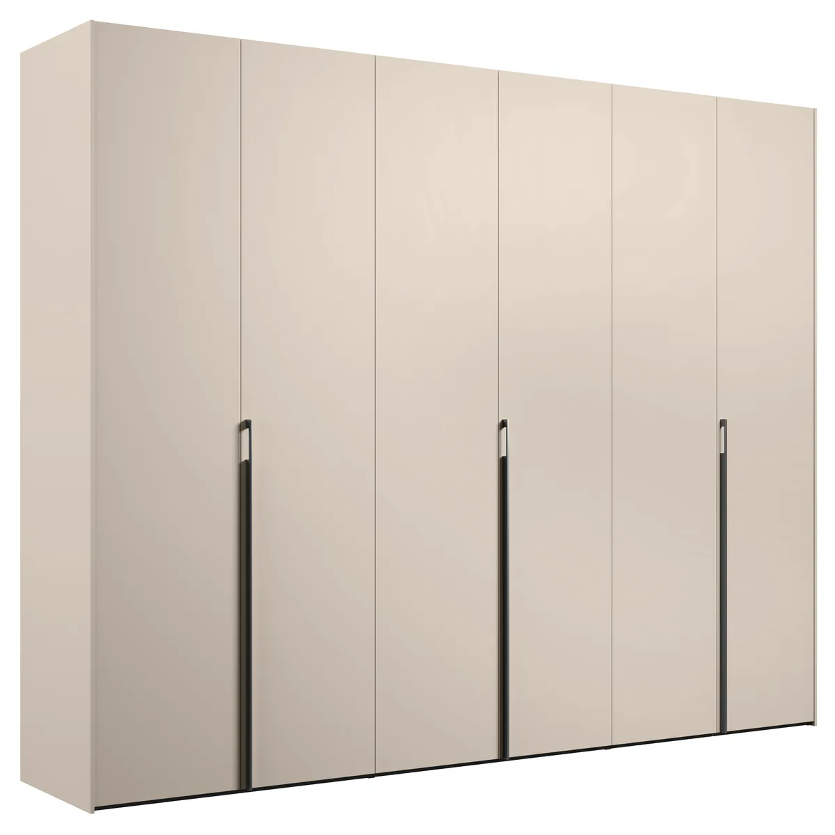 Drehtürenschrank Solina Alfa - B ca. 303 cm, Melamin matt, Düne