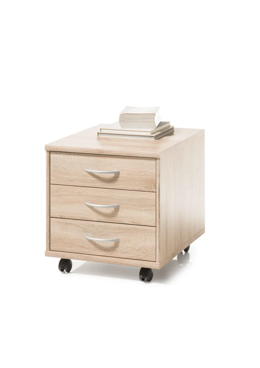 Rollcontainer - B ca. 46 cm, Sonoma Eiche Nachbildung