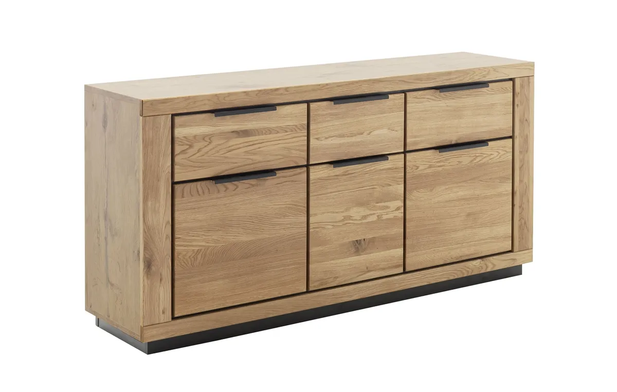 Sideboard - B ca. 163 cm, Wildeiche massiv geölt