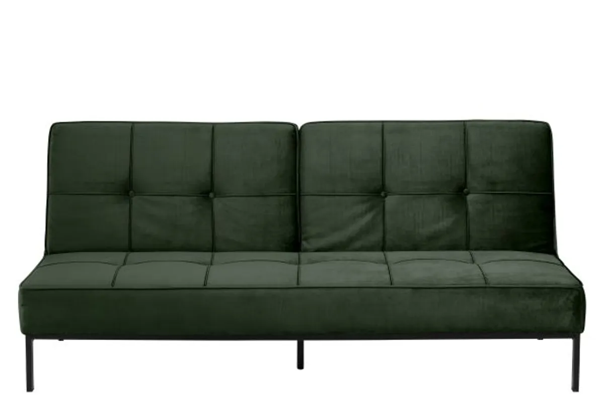 Schlafsofa - Stoff, Dunkelgrün