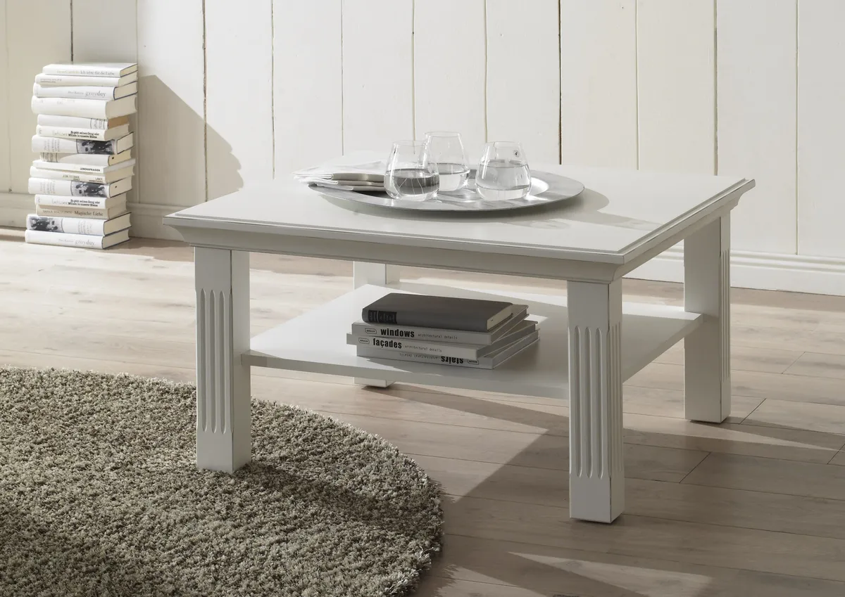 Couchtisch - Lack, weiß