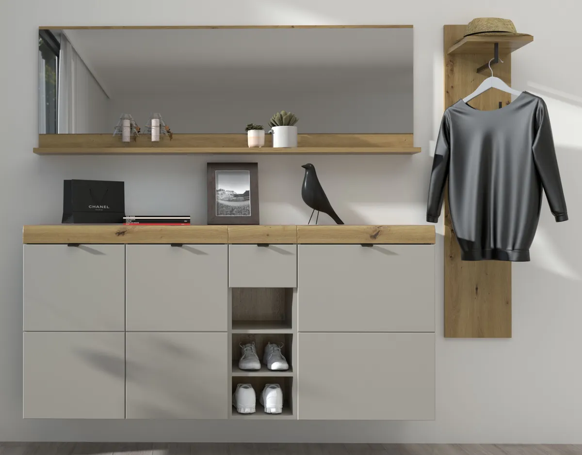 Garderobe - Kaschmir, Artisan Eiche Nachbildung