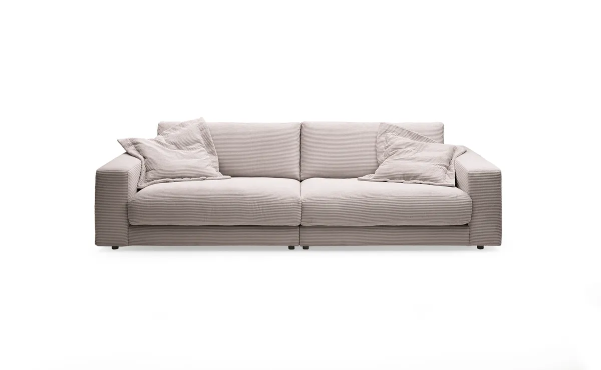 Megasofa CALIX - 3-Sitzer, Microfaser, Taupe