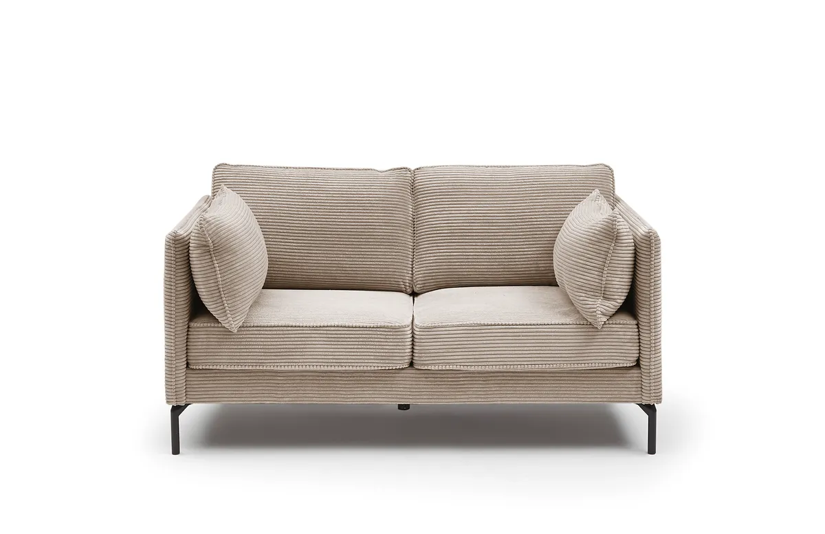 Sofa - 2-Sitzer, Stoff, Beige