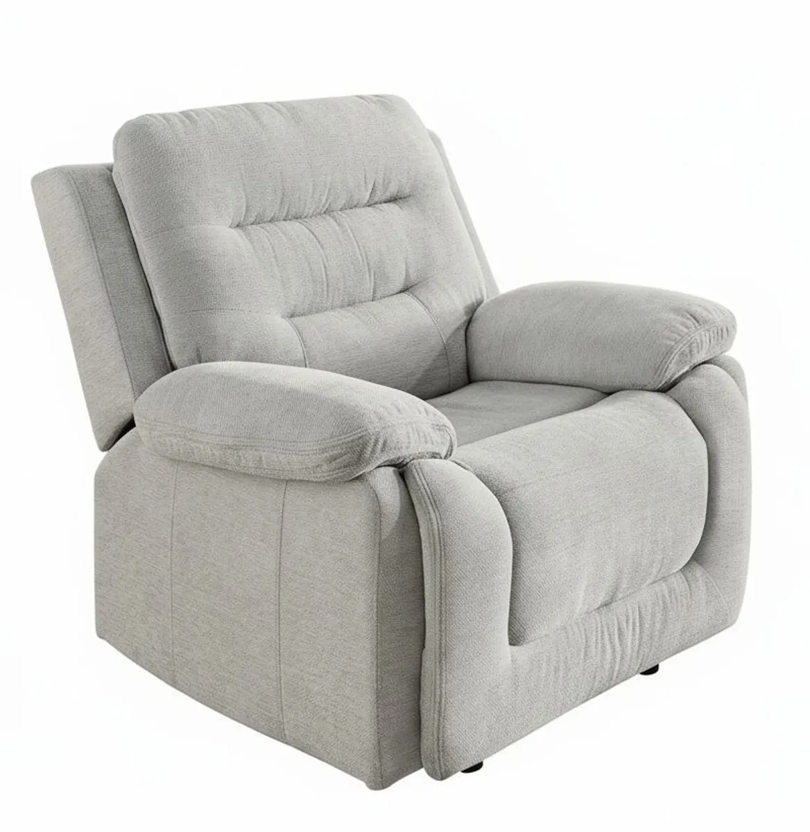 TV-Sessel - Relaxfunktion, Stoff, Grau