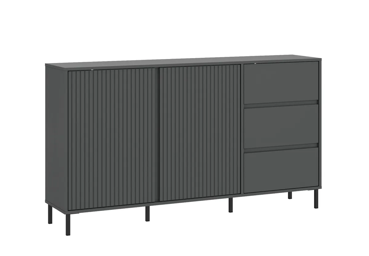 Sideboard - B ca. 158 cm, Anthrazit
