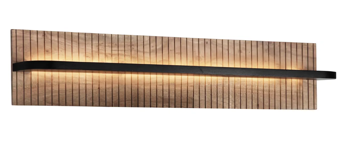 Wandboard - mit Beleuchtung, B ca. 118 cm, Akazie massiv