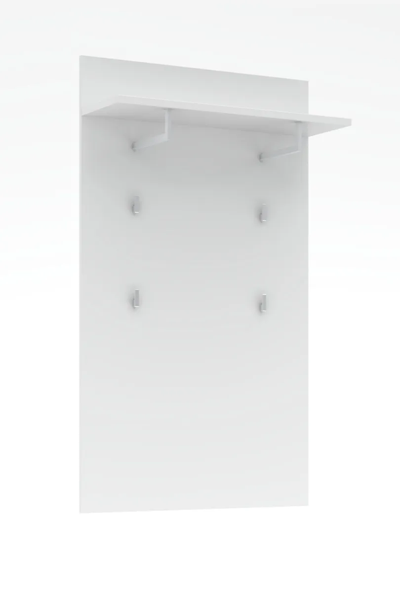 Garderobenpaneel - B ca. 80 cm, Weiß