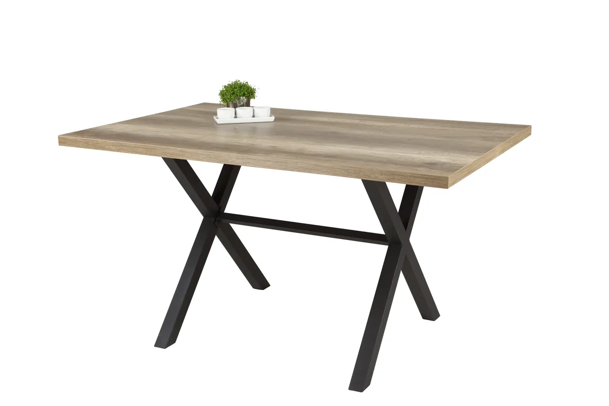 Esstisch - LB ca. 140x90 cm, Eiche Dekor