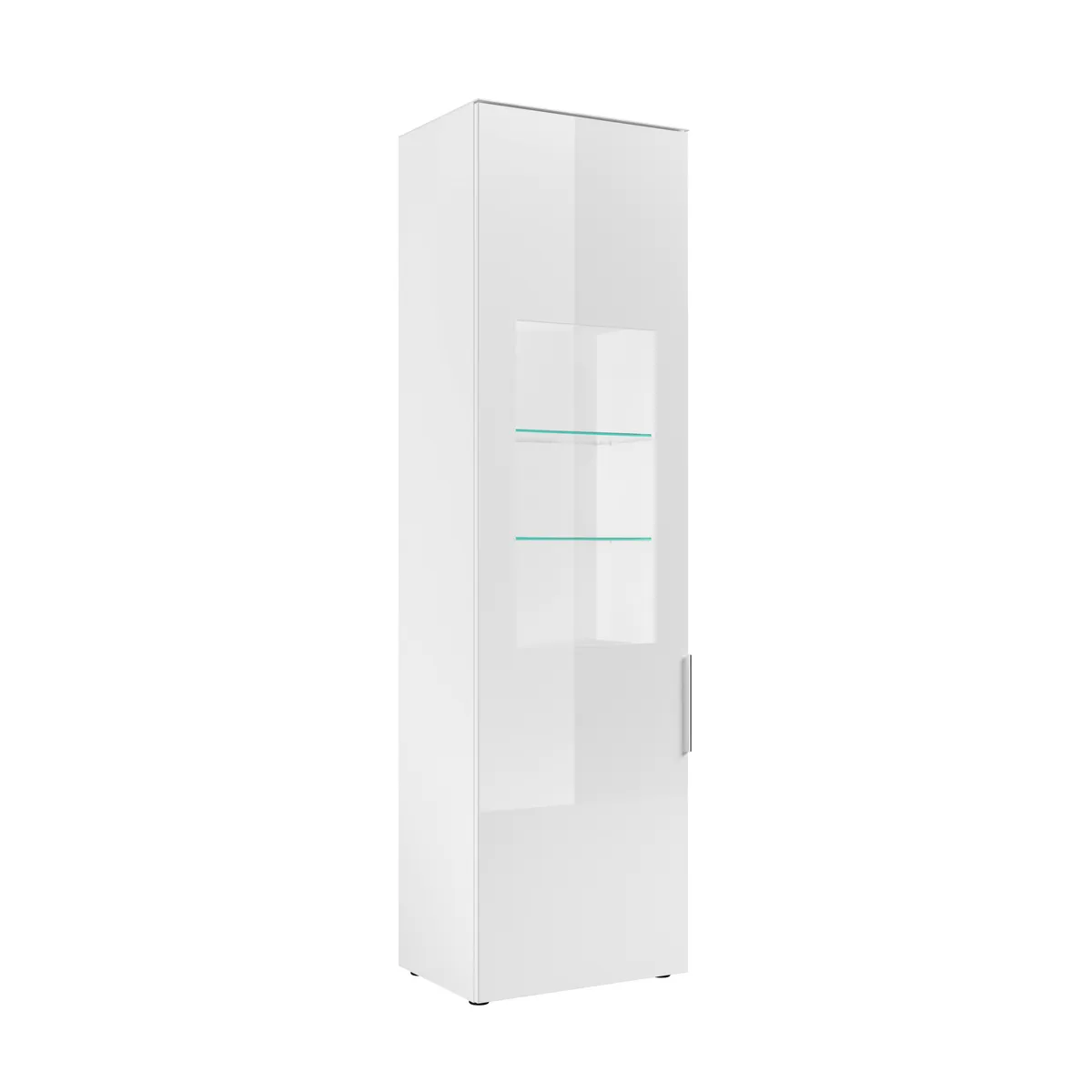 Vitrine - inkl.LED-Beleuchtung, Weiß