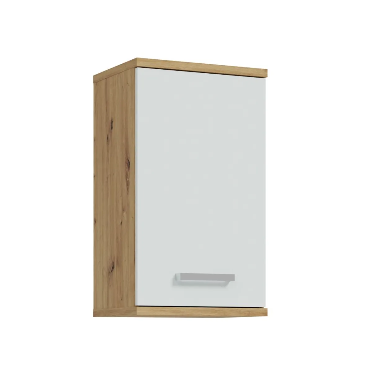 Hängeschrank- B ca. 40 cm, Eiche Dekor, Hellgrau