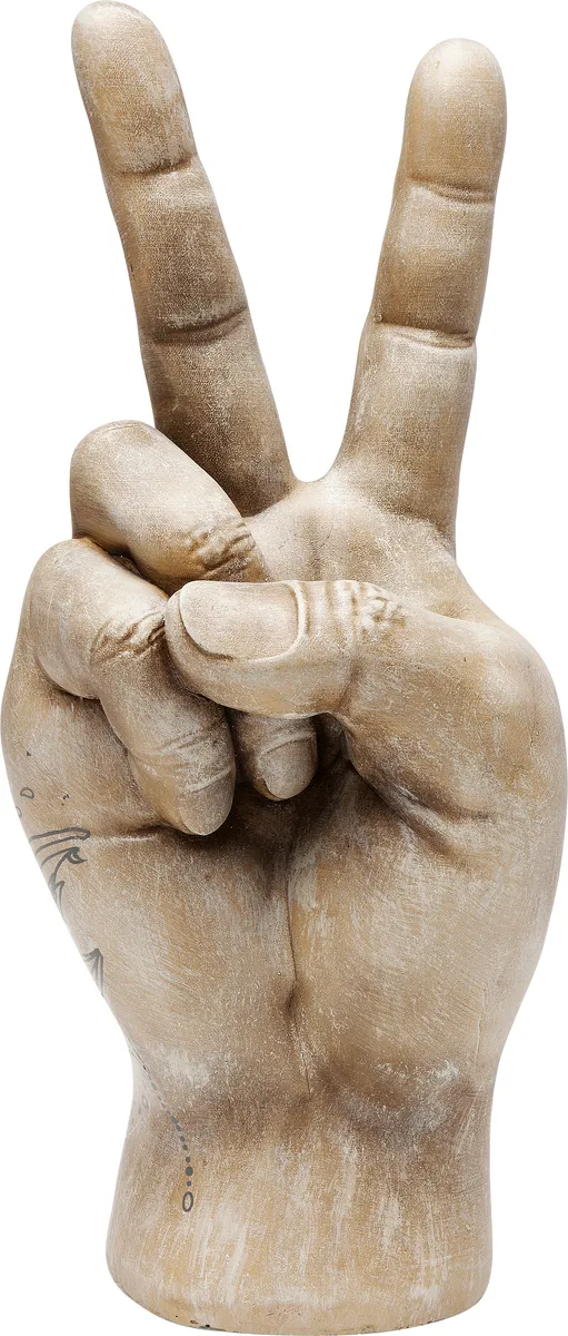 Dekoobjekt- Hand, BHT ca. 22x36x12 cm, Graubeige