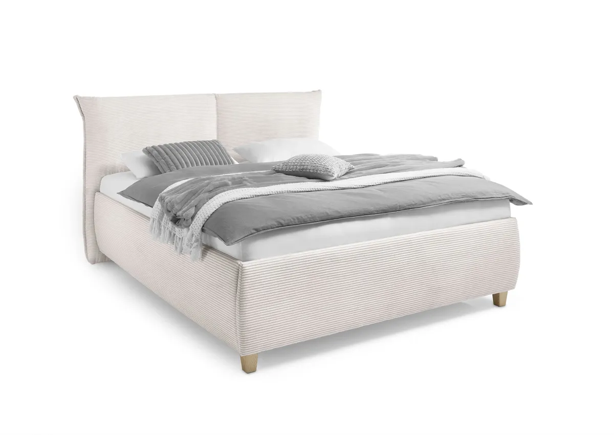 Bettgestell ALICA- Liegefläche ca. 180x200 cm, Stoff, Beige