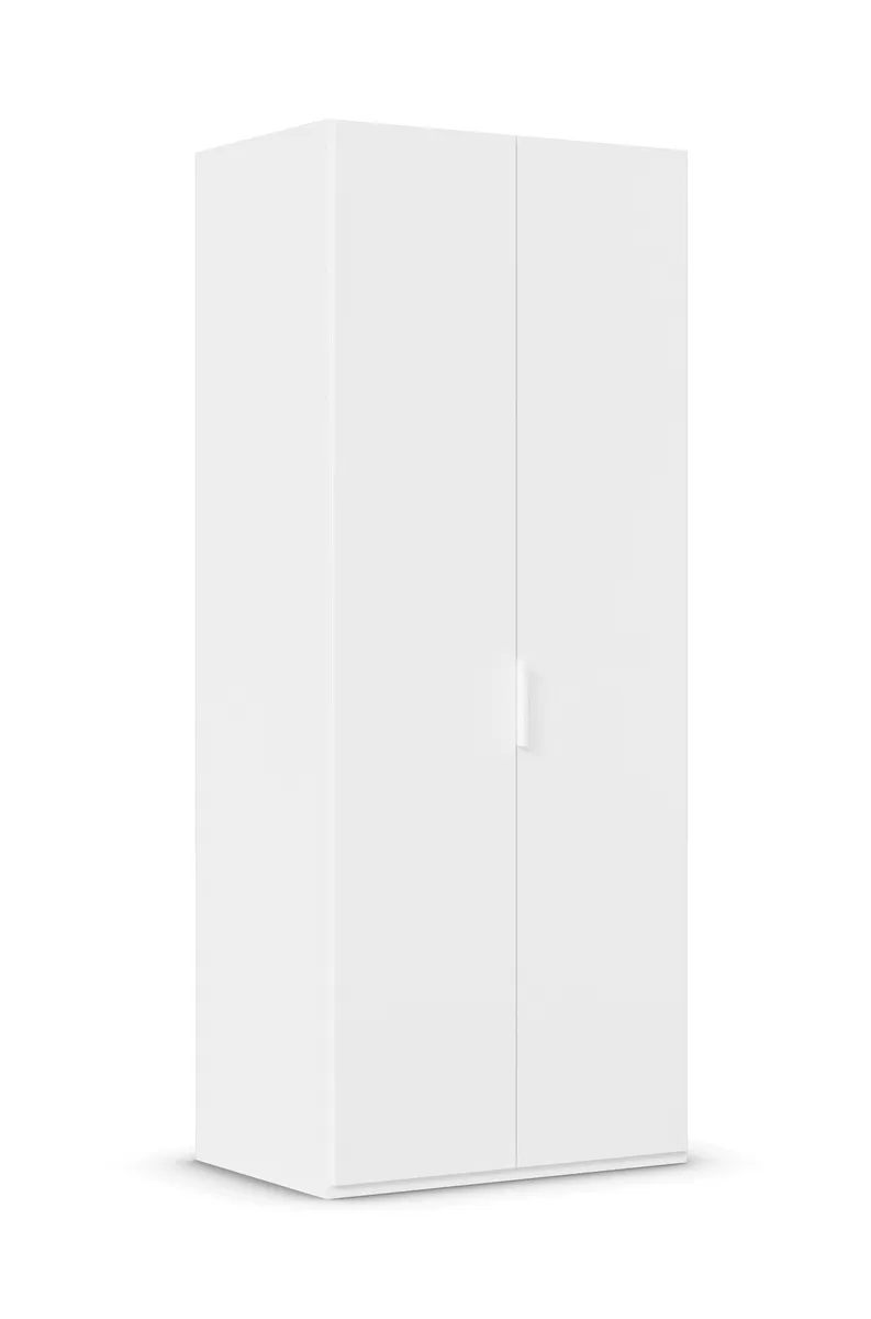 Drehtürenschrank ROVERO- B ca. 91 cm, Weiß