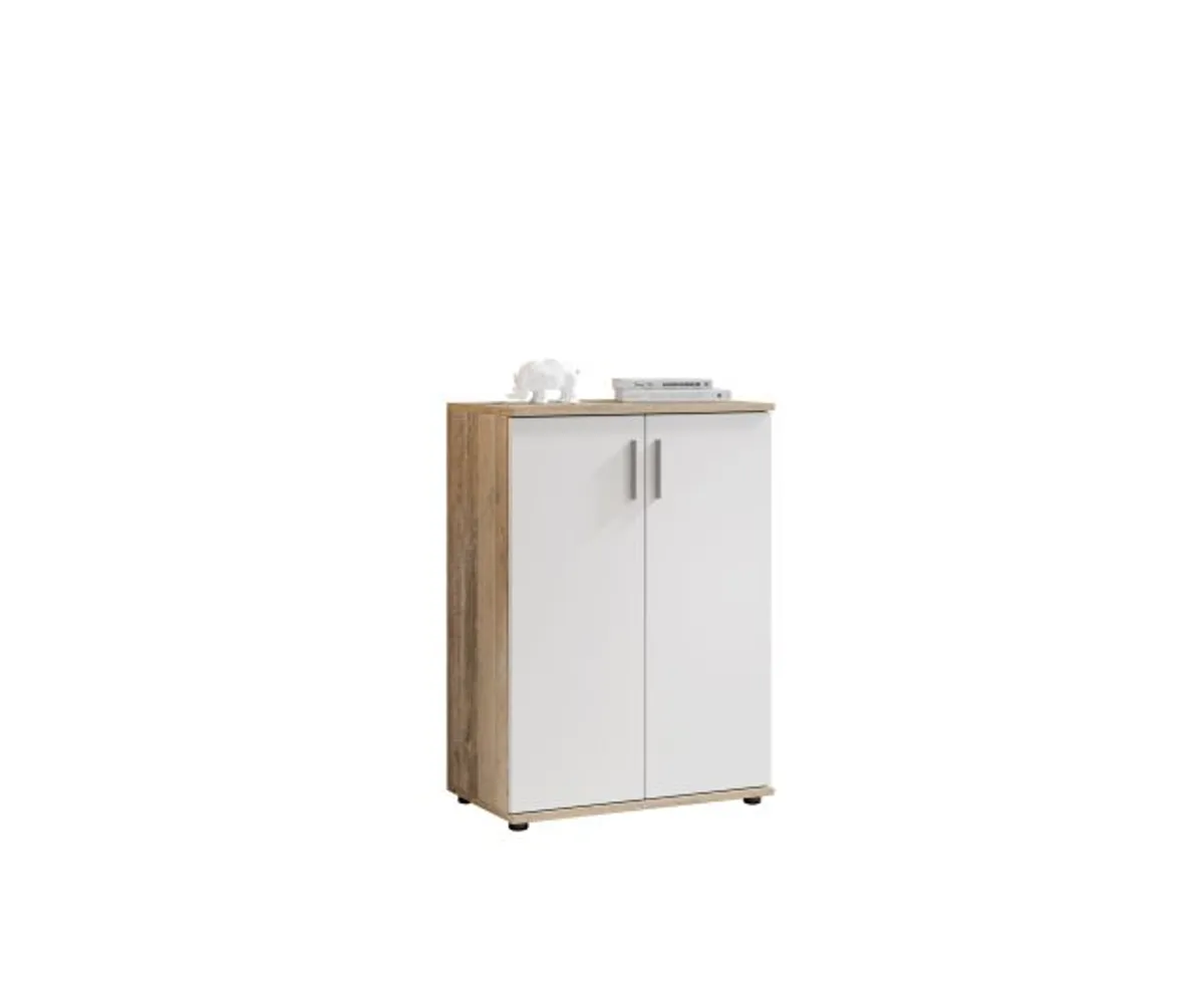 Kommode - B ca. 60 cm, Holz Nachbildung, Weiß