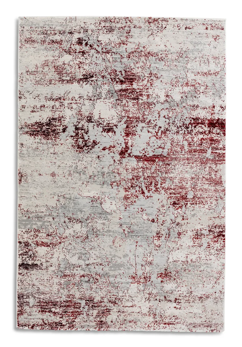 Teppich - BL ca. 133x190 - Rot/Creme Vintage