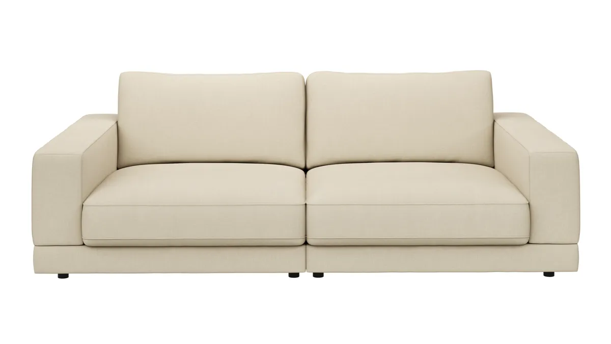 Megasofa Juni Lounge - B ca. 252 cm, Stoff, Offwhite