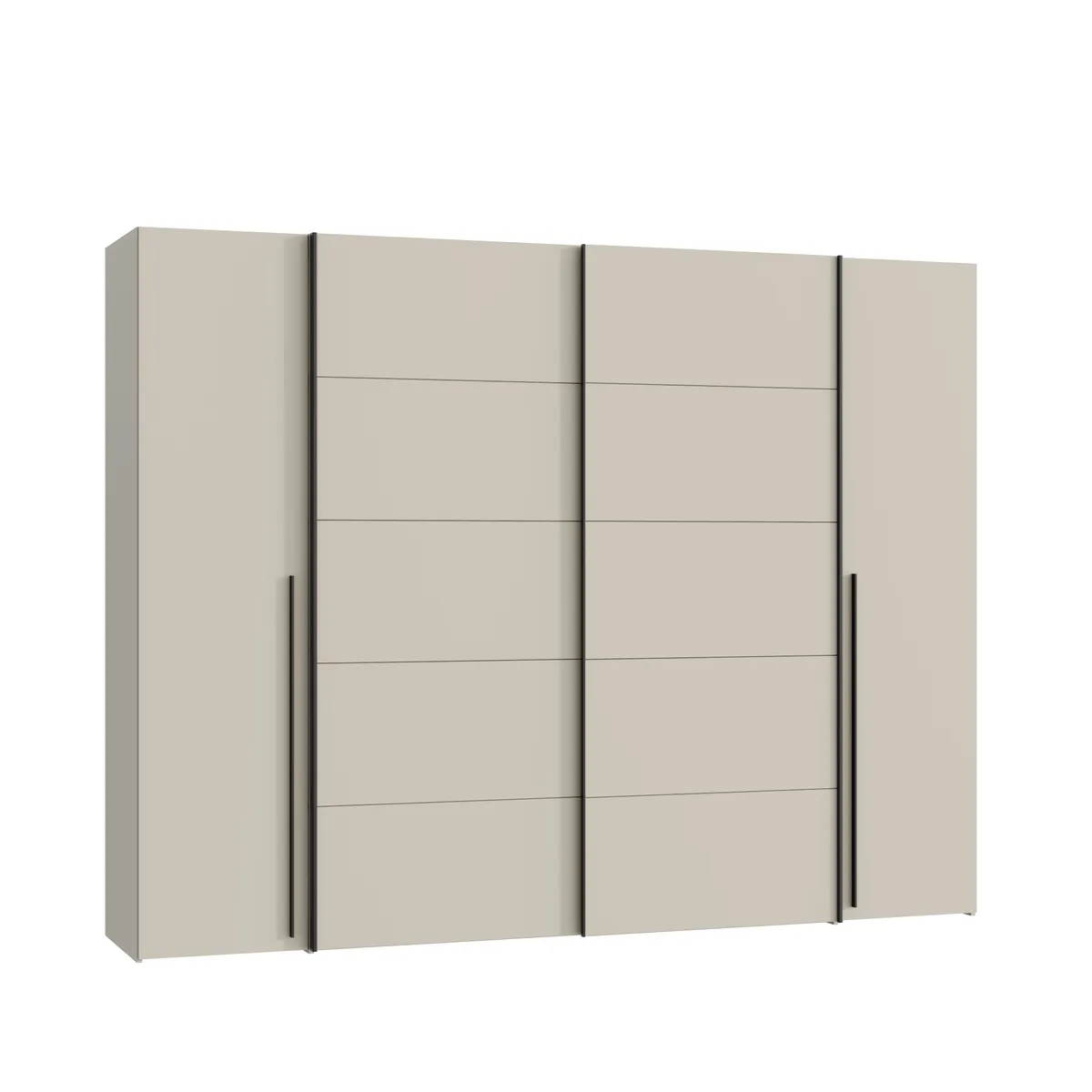  Schwebe-/Drehtürenschrank FAHDA- B ca. 270 cm, Sand