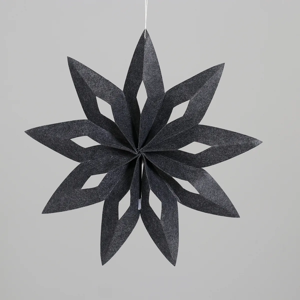 Stern-Hänger - D ca. 40 cm, Dunkelgrau